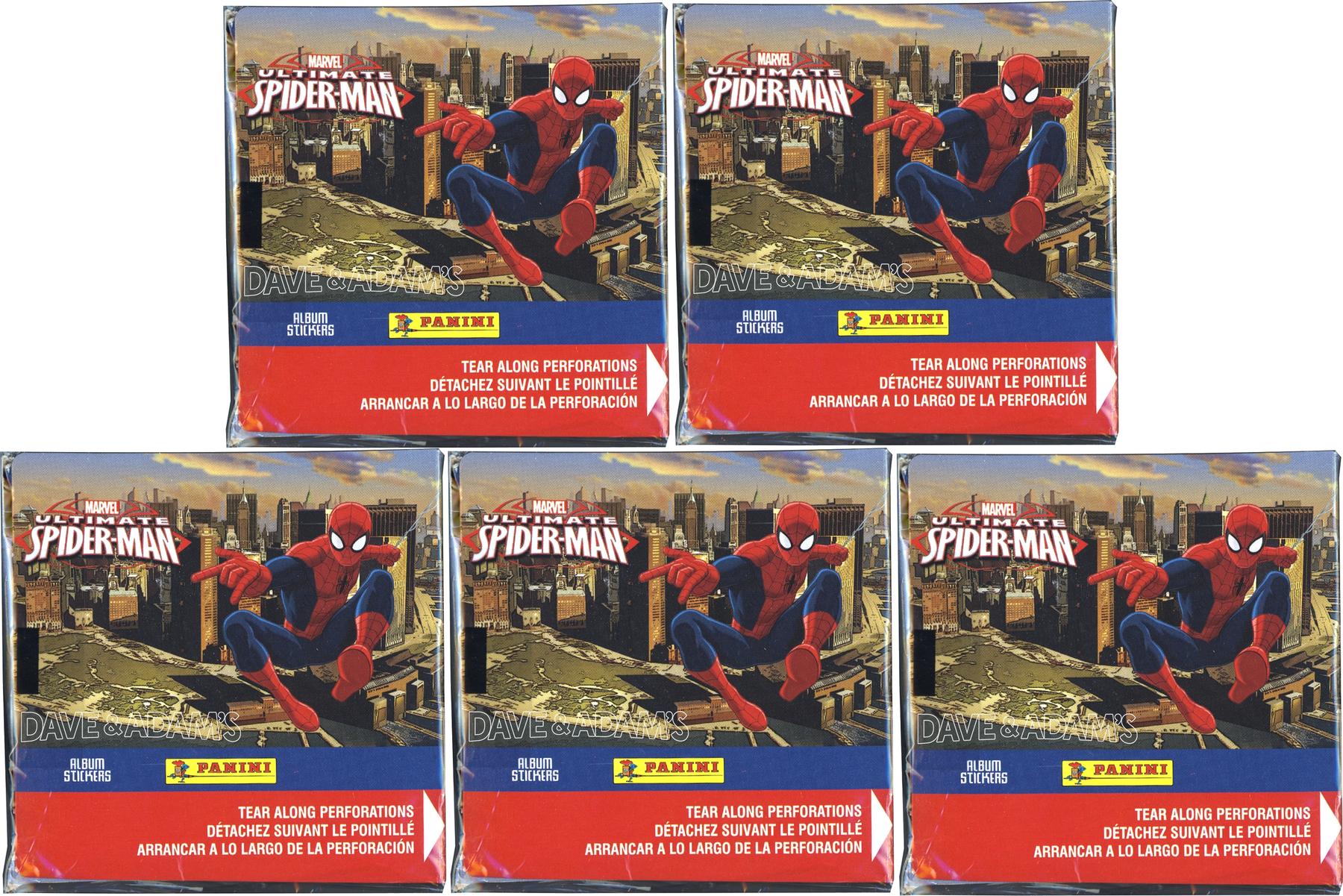 Panini Marvel Ultimate SpiderMan Stickers Box (Lot of 5) DA Card World