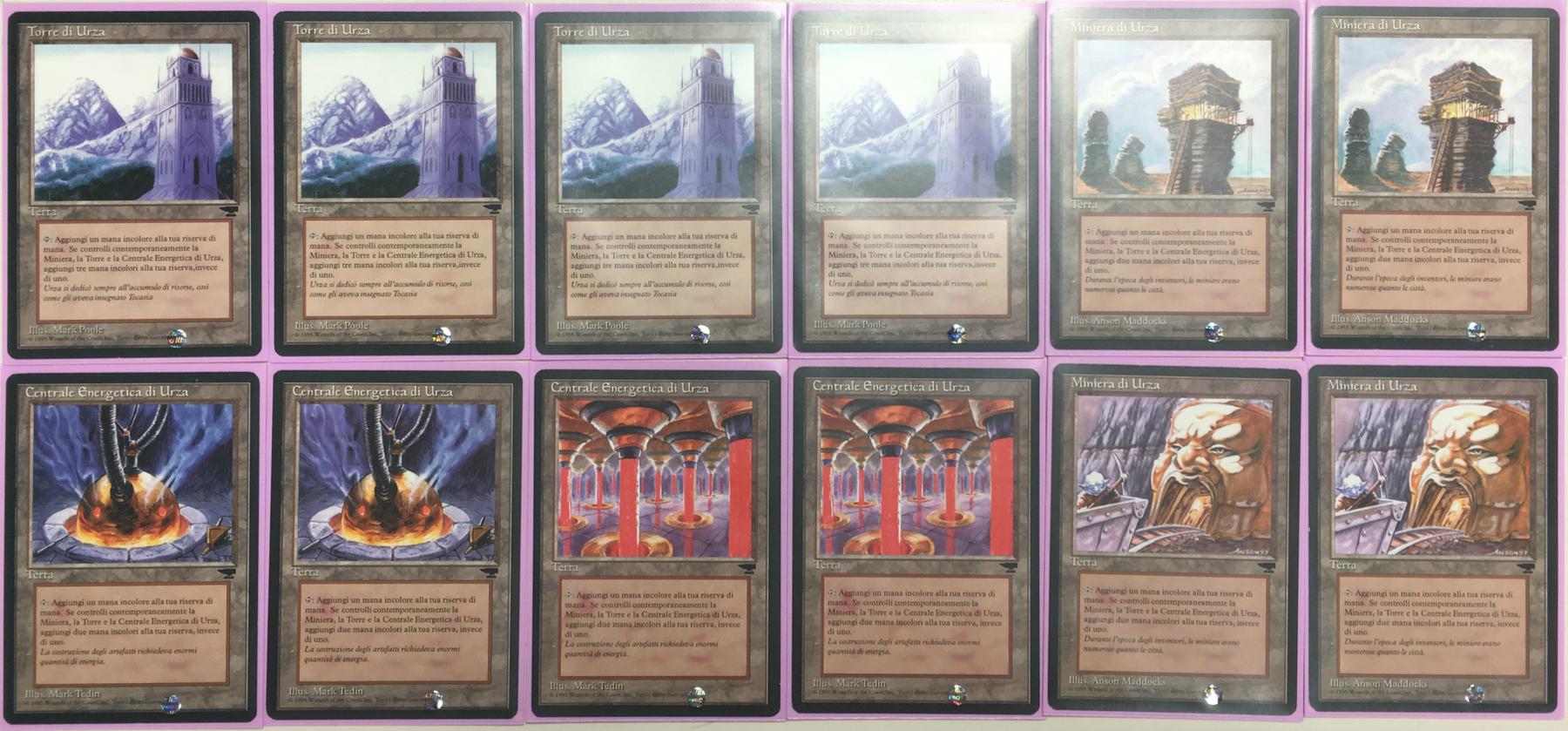 Magic the Gathering Italian Renaissance Tron Land Playset NEAR MINT
