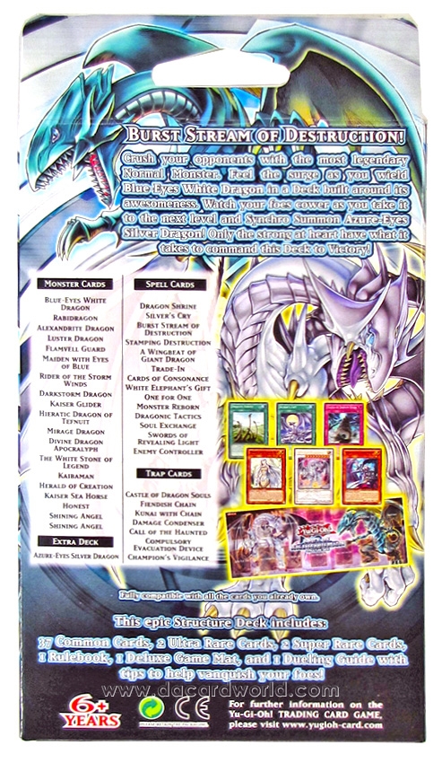 Konami Yu Gi Oh Saga Of The Blue Eyes White Dragon Structure Deck Da Card World 