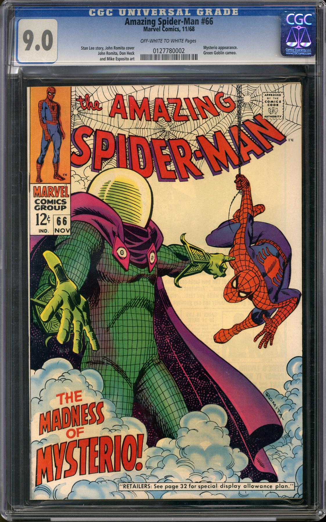 Amazing Spider-Man #66 CGC 9.0 (OW-W) *0127780002* | DA Card World