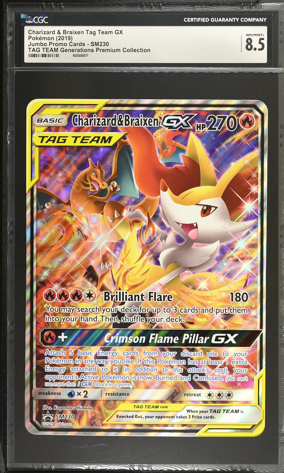 Pokemon Tag Team Generations Charizard & Braixen GX SM230