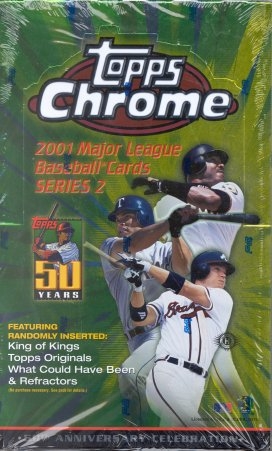 2001 Topps Chrome Baseball Hobby Box with (24) Packs
