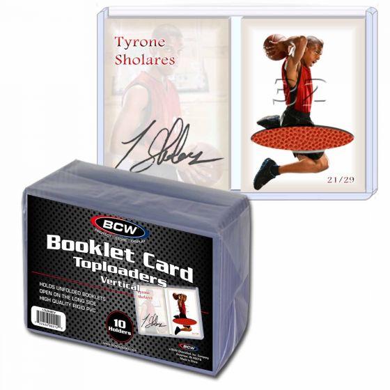 BCW Booklet Card (Vertical) Toploader DA Card World