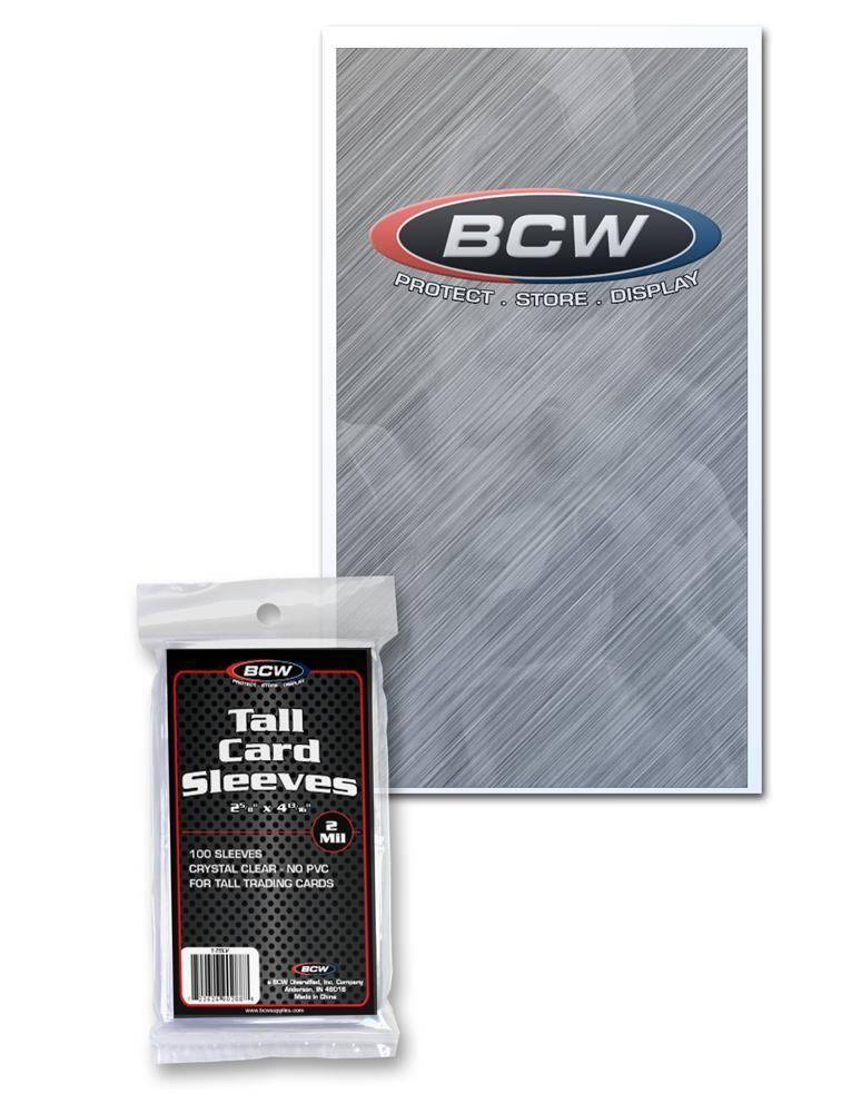 BCW Tall Trading Card Sleeves DA Card World