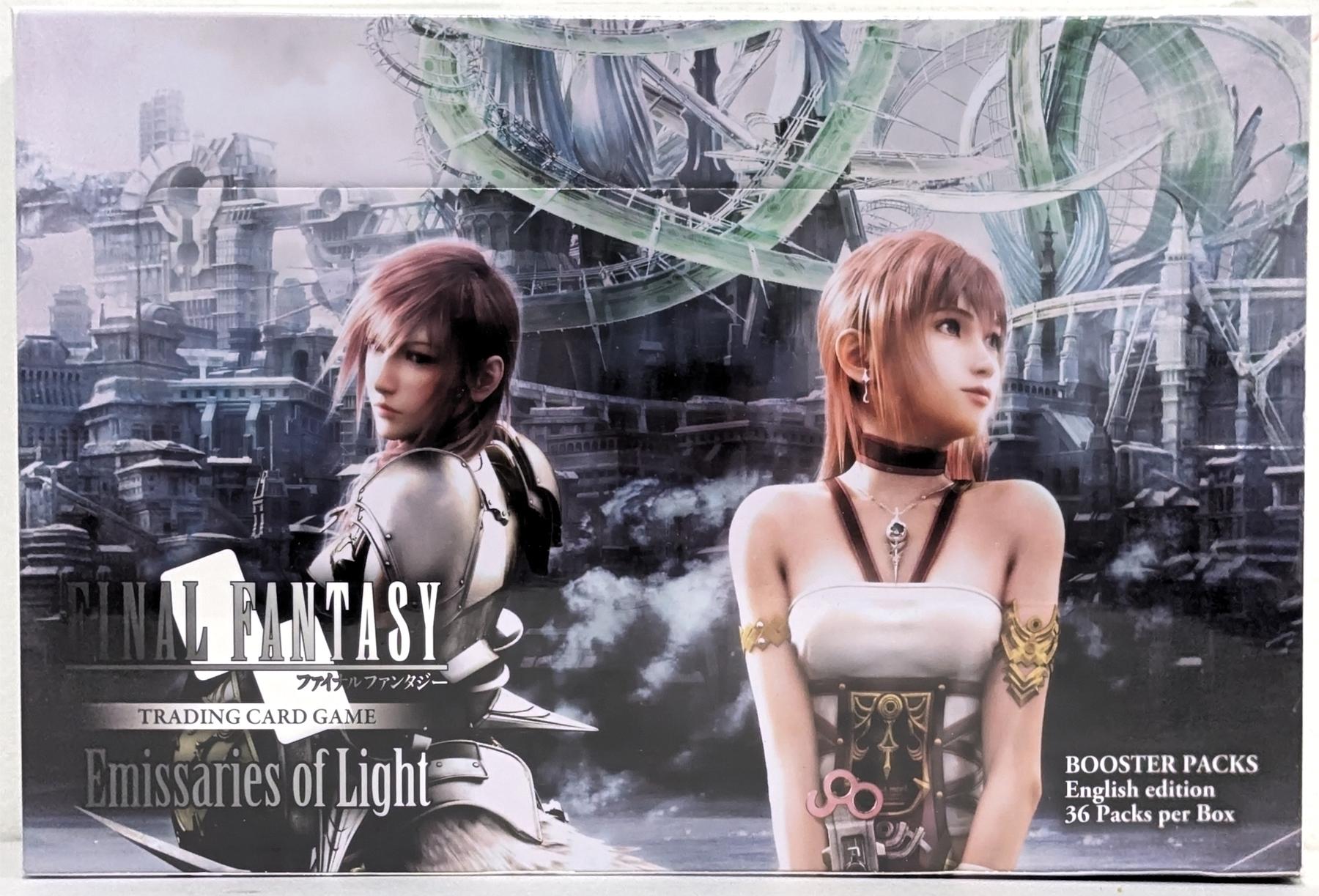 final fantasy emissaries of light booster box TCG: Pre-Release Kit  Four Horsemen Comics and Gaming of Robinson Township thus expanding on the fun gameplay of FFTCG.Additionally Final Fantasy TCG: Blissful Eternity