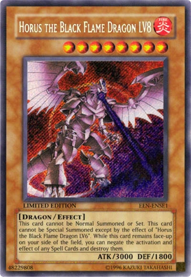 Yu-Gi-Oh Elemental Energy Single Horus the Black Flame Dragon LV8