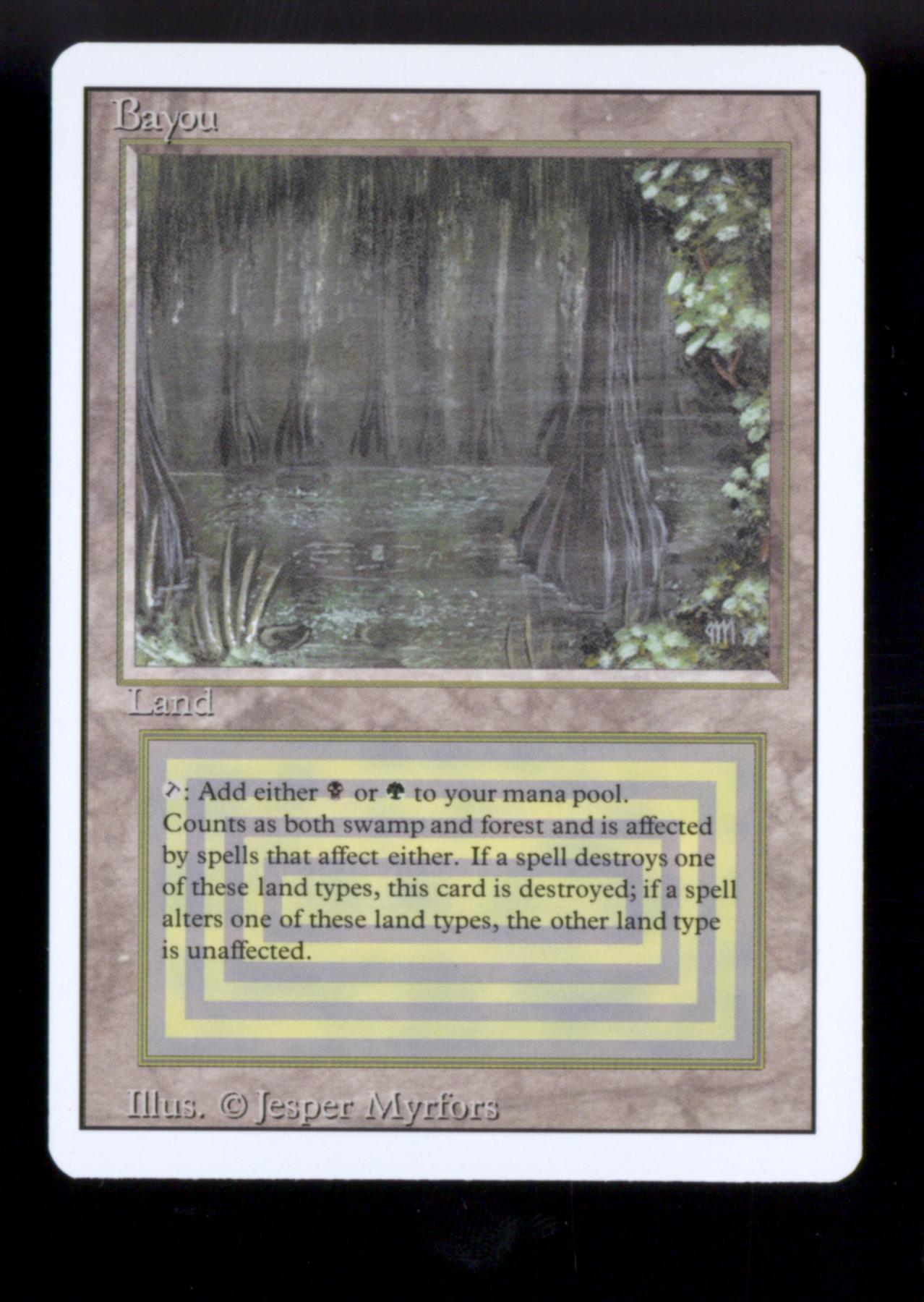 Magic the Gathering 3rd Edition Revised Bayou NEAR MINT NM
