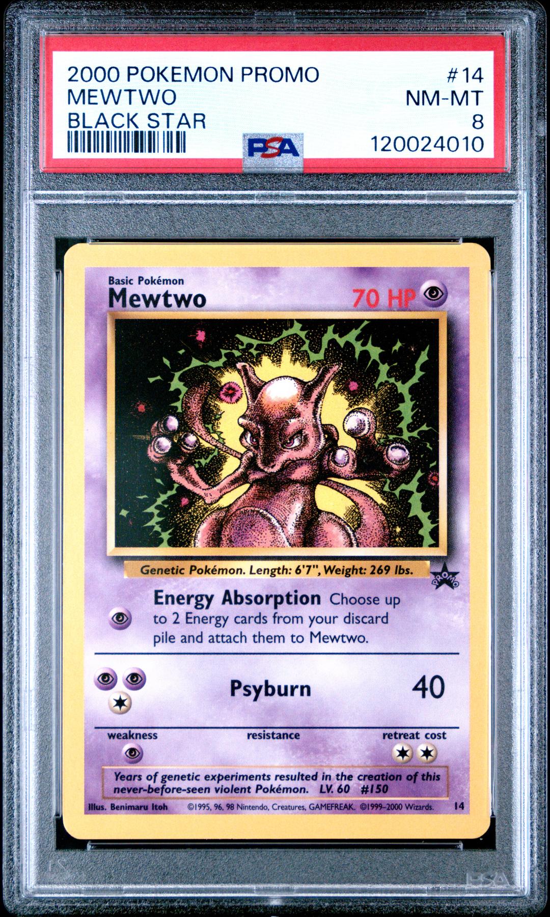 Pokemon WOTC Black Star Promo Mewtwo 14 PSA 8 | DA Card World