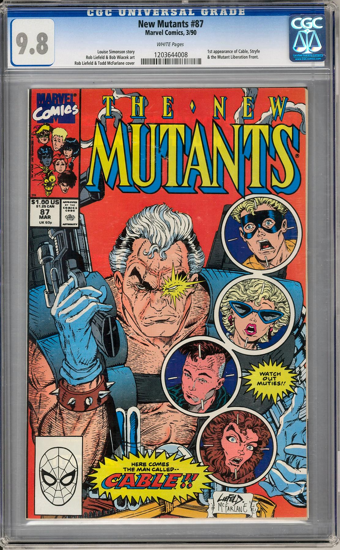 New Mutants #87 CGC 9.8 (W) *1203644008* | DA Card World