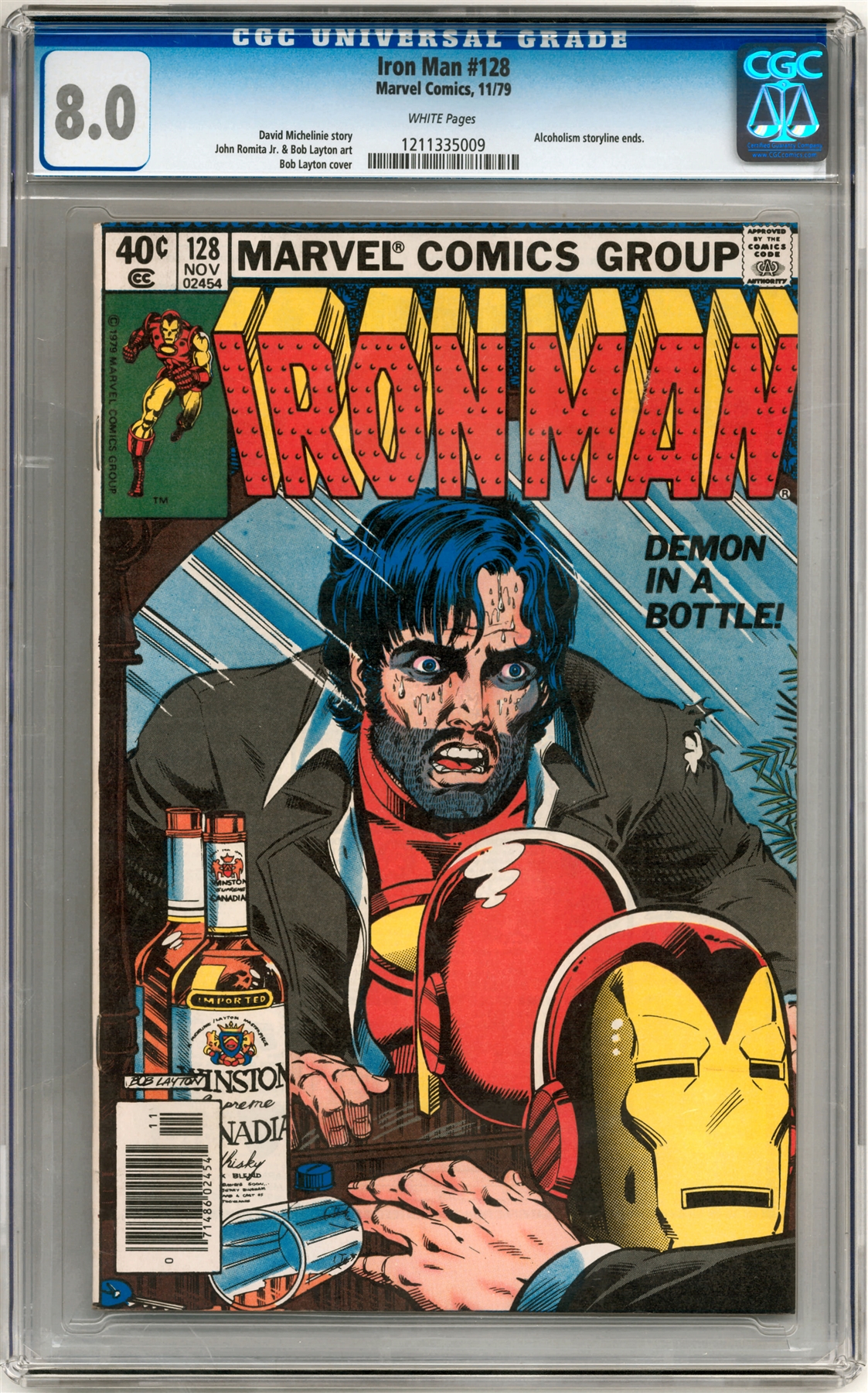 Iron Man #128 CGC 8.0 (W) *1211335009* | DA Card World