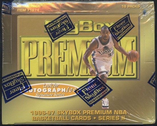 1996/97 Skybox Premium Series 2 Basketball Retail Box