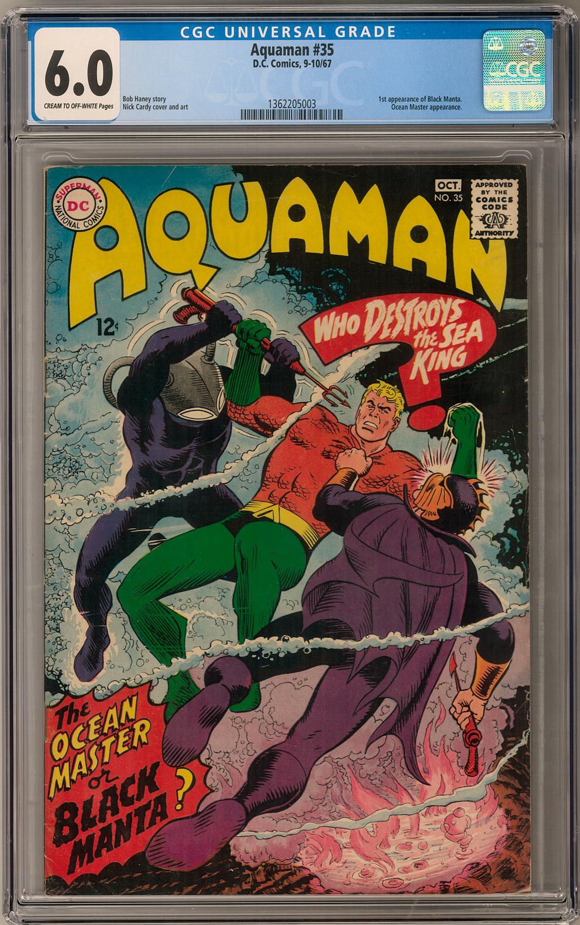 Aquaman #35 CGC 6.0 (C-OW) *1362205003* | DA Card World