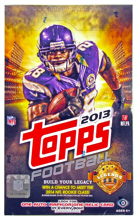 36 Packs // 10 Cards Per Pack 2013 Topps Football Hobby Box