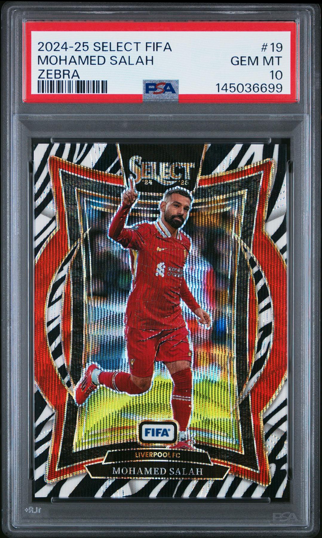 2024/25 Select Mohamed Salah Zebra PSA 10 Terrace #19 | DA Card World