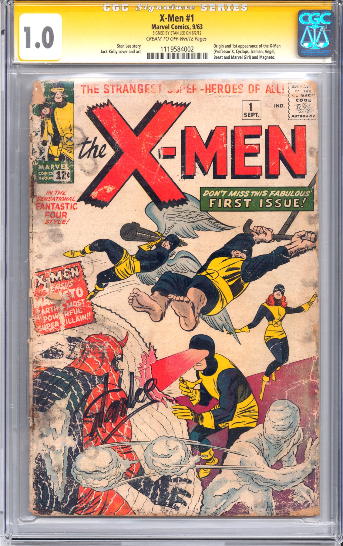 X-Men #1 CGC Signature Series 1.0 (Stan Lee Signature) | DA Card World