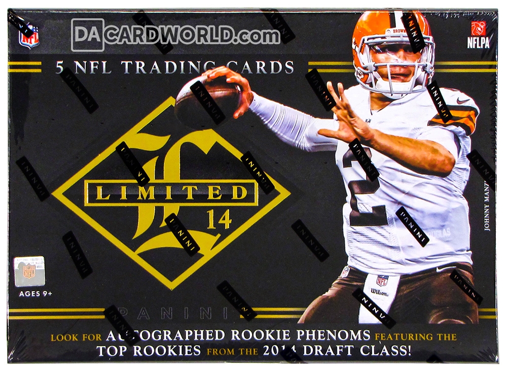 2014 Panini Contenders Football SUPER Box – Sealed, (3) Autographs/Memorabilia + 112 Cards – Johnny Manziel Browns