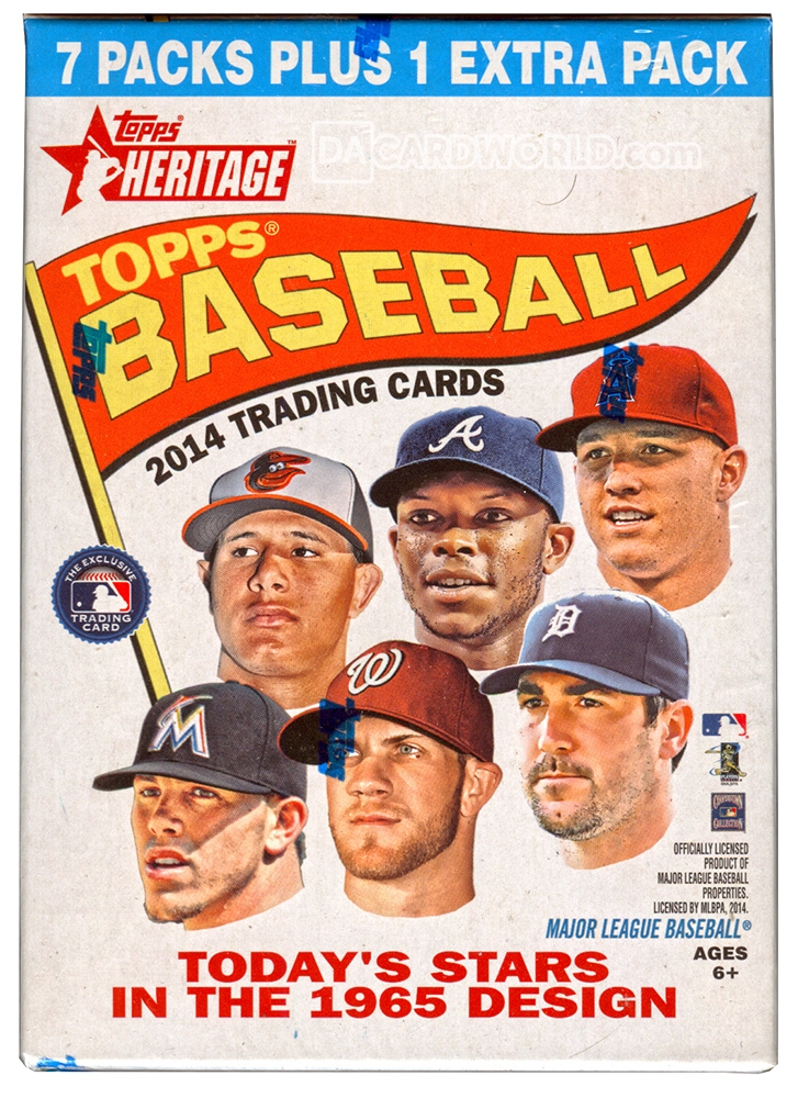 2014 Topps Heritage Baseball 8Pack Blaster Box DA Card World