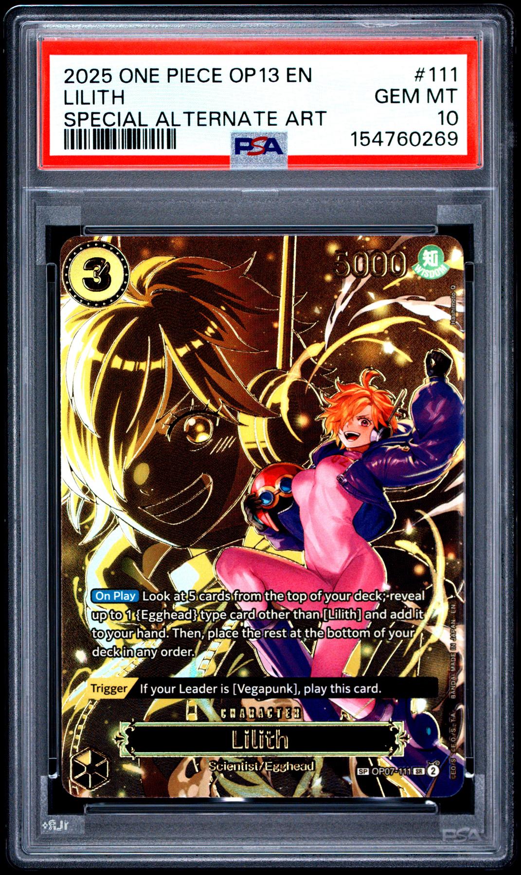 2025 One Piece Carrying on His Will Lilith Special Alternate Art