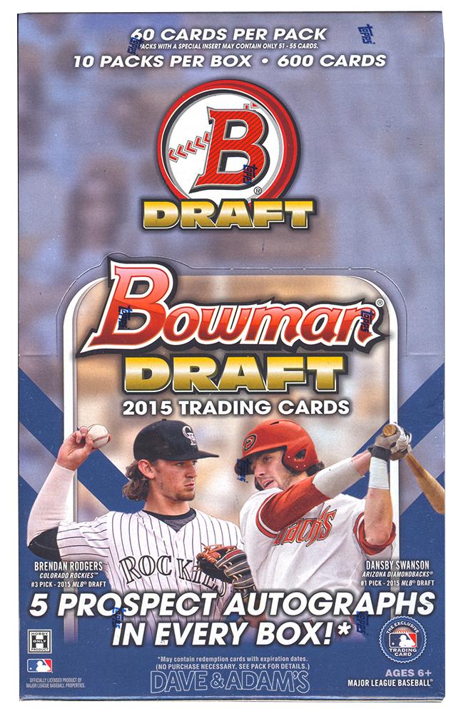2015 Bowman Draft Picks & Prospects Baseball Super Jumbo Box 