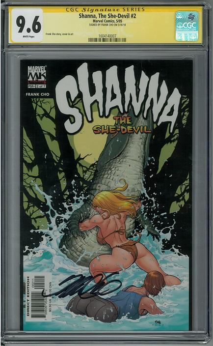 Shanna The She Devil 2 Cgc 96 Frank Cho Signature Series W Da Card World 