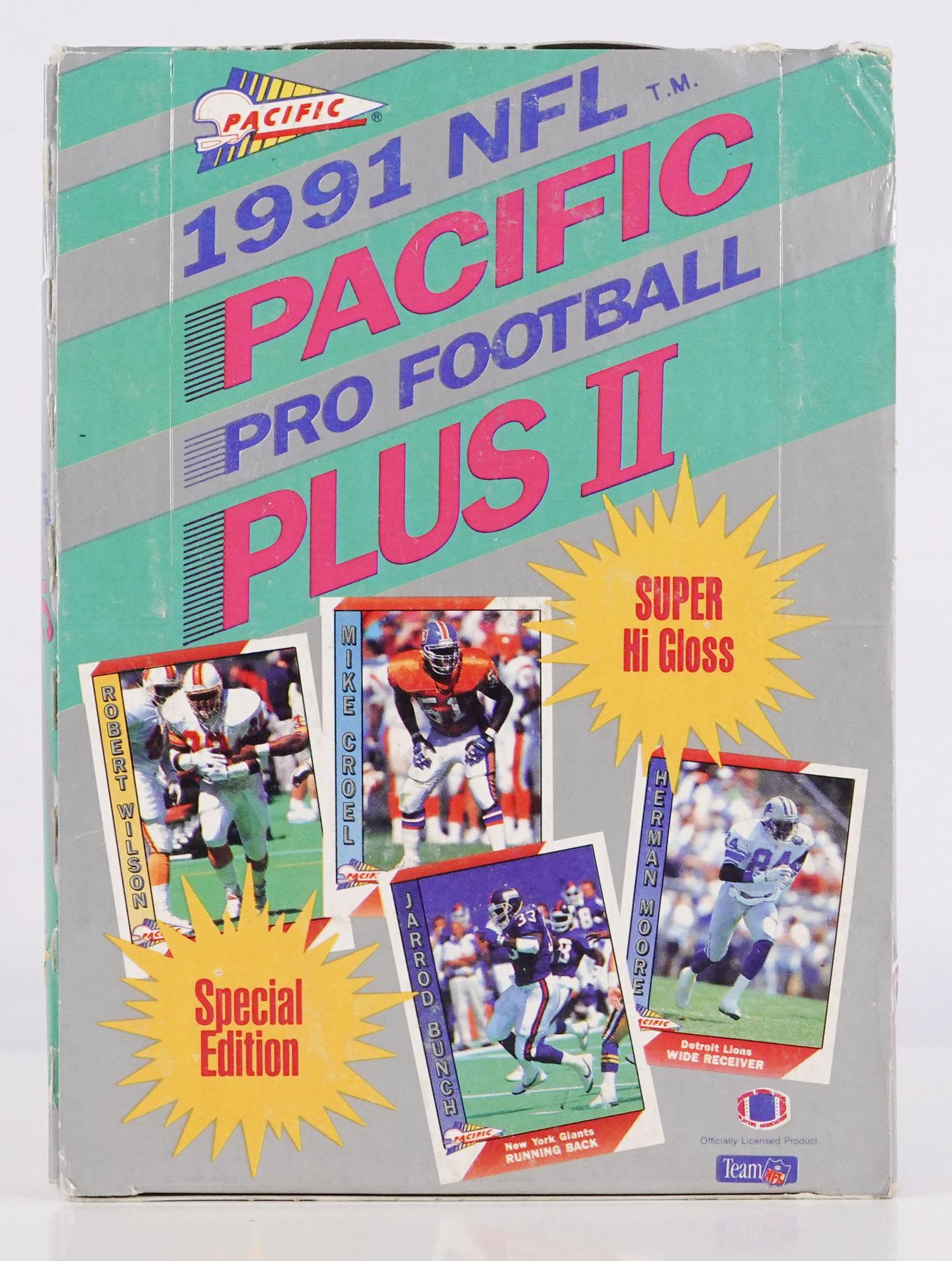 1991 Pacific Plus Pro Football Cards Cello Jumbo Hobby Packs