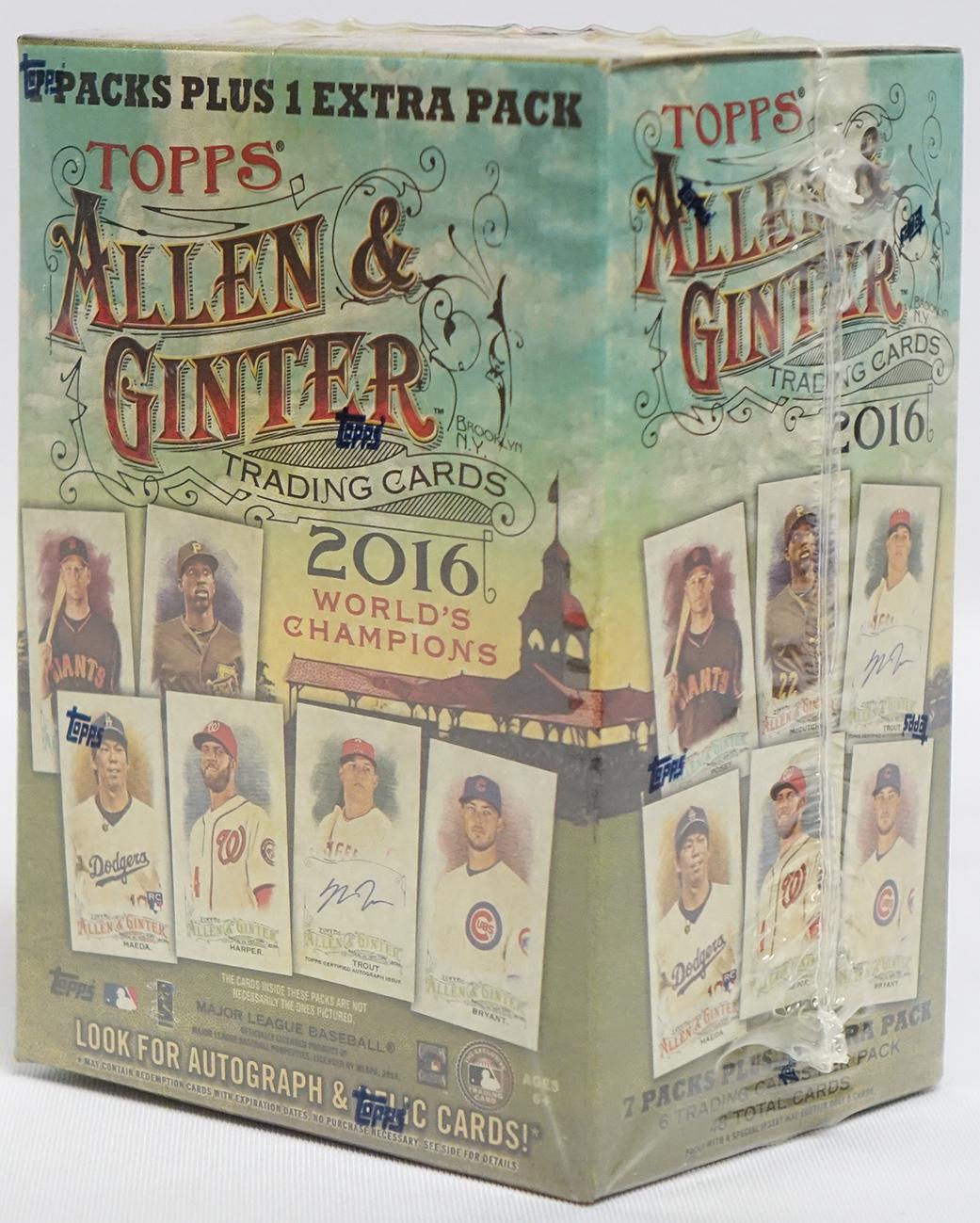 16 Topps Allen Ginter Baseball 8 Pack Blaster Box Da Card World