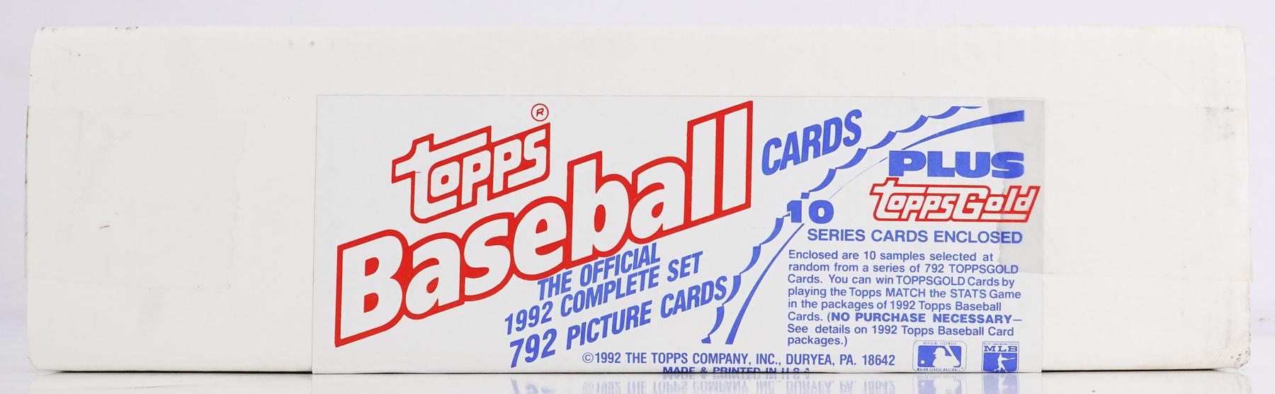 1992 Topps - Match the Stats Game Baseball - Gallery