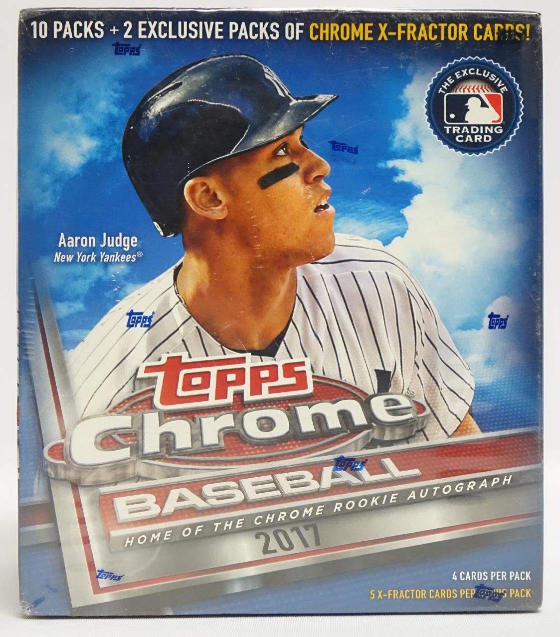 2017 TOPPS CHROME BASEBALL CARD BOX OPENING (Aaron Judge Rookie