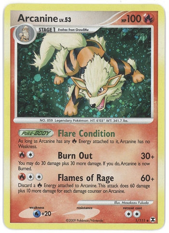 arcanine pokemon card stage 1 - ex 224/198 - Scarlet & Violet - Ultr Rare Fire Ability Burning Road Once during your turn (before your attack) 1999 Pokemon Arcanine - 1st