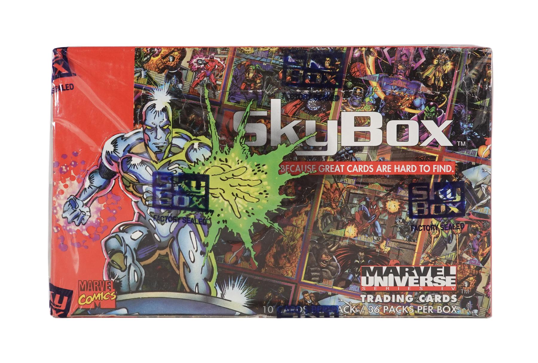 スーパーヒーロー　王冠　４個セット　希少 Marvel Universe Series 4 Wax Box (1993 Skybox) | DA Card World