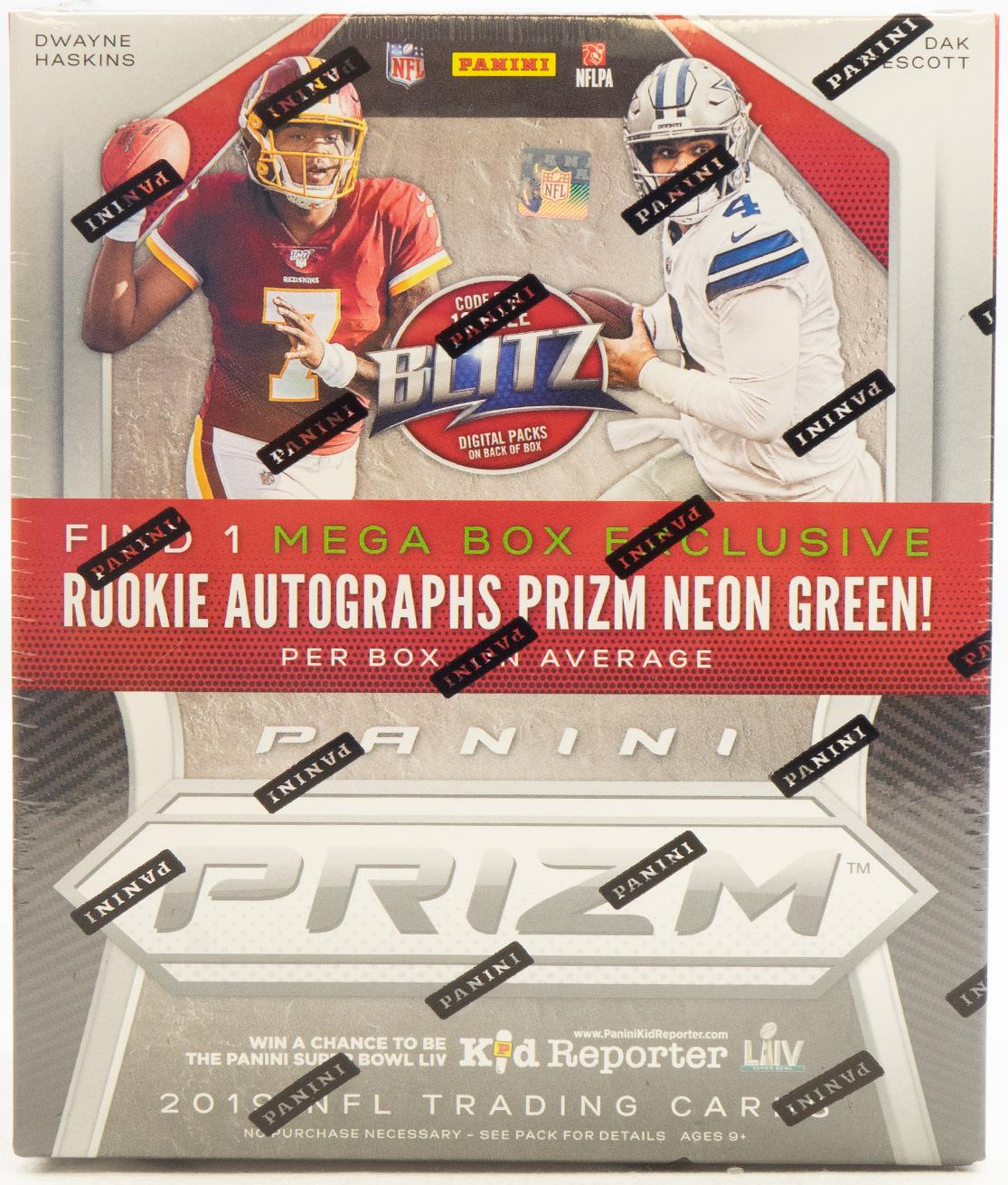 2019 Panini Prizm Football Mega Box (Neon Green Prizms!) | DA Card World