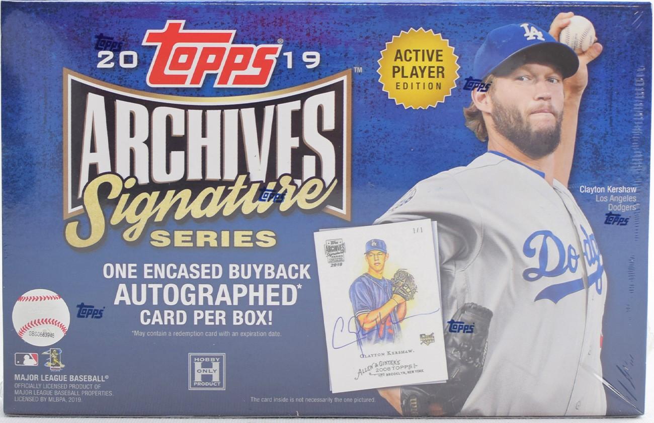 2019 Topps Archives Signature Series Retired Player Edition