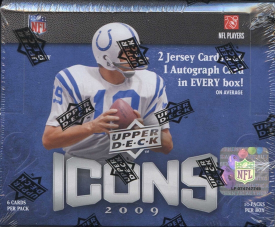 2009 Upper Deck Icons Football Hobby Box | DA Card World