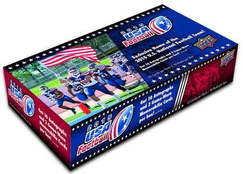 2015 Upper Deck USA Football Hobby 12-Box Case
