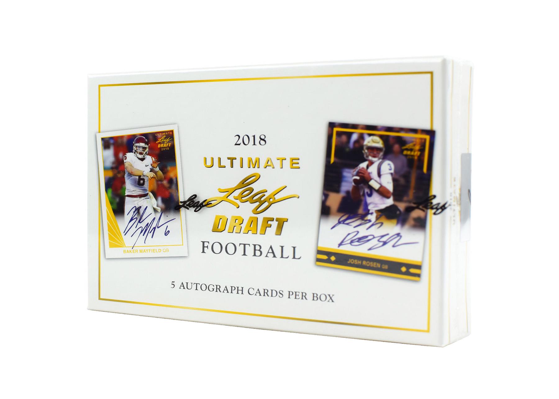 2018 Leaf Ultimate Draft Football Hobby Box | DA Card World