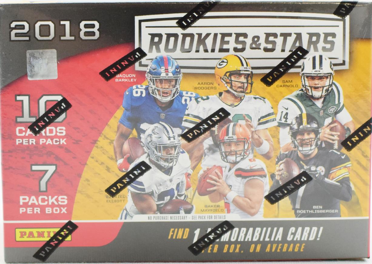 2018 Panini Rookies & Stars Football 7Pack Blaster Box DA Card World