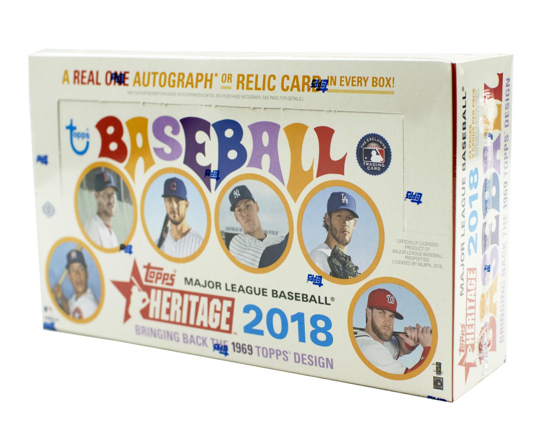 2018 Topps Heritage Baseball Hobby Box | DA Card World