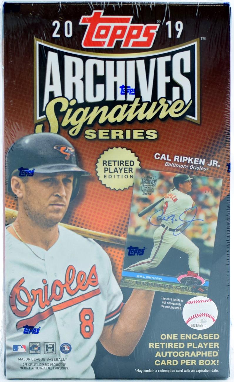 2019 Topps Archives Signature Series Retired Player Edition