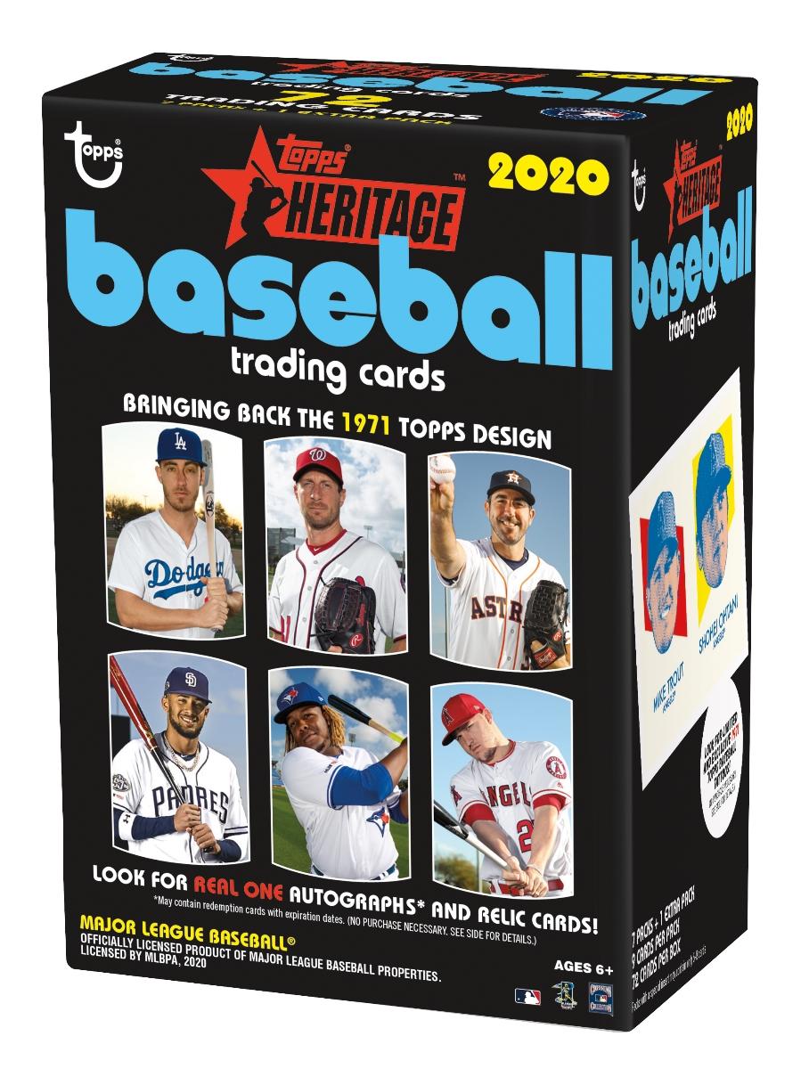 2020 Topps Heritage Baseball 8Pack Blaster Box DA Card World