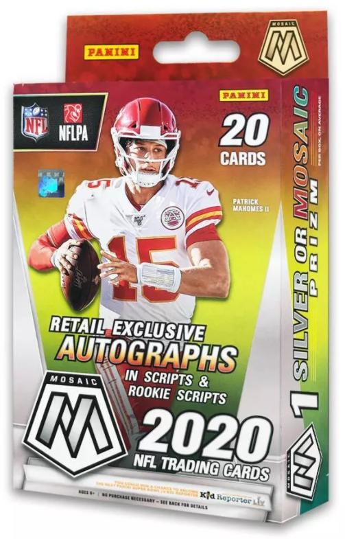 2020 PANINI MOSAIC (TARGET) FOOTBALL CARDS NFL MEGA BOX BREAK (1