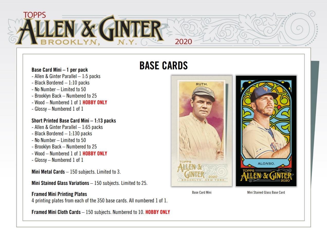 Topps Allen & Ginter MLB Hobby Box Pack of 24 for sale online eBay