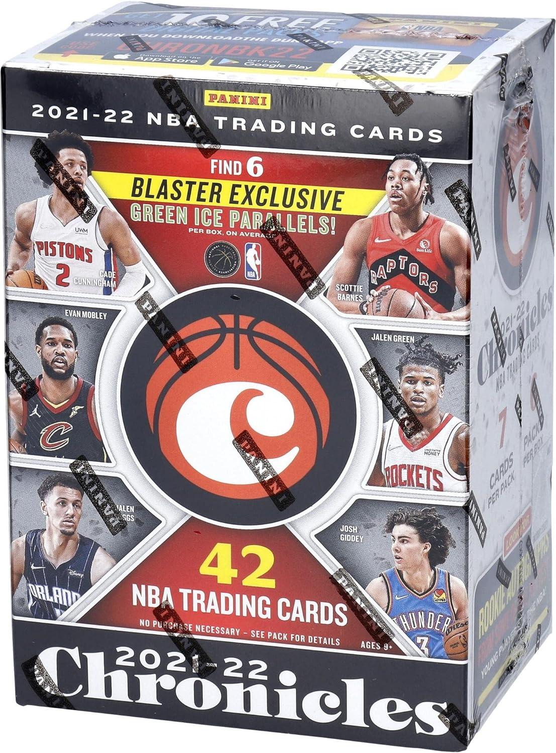 2021/22 Panini Chronicles Basketball 6-Pack Hobby Blaster Box (Green Ice  Parallels!) | DA Card World