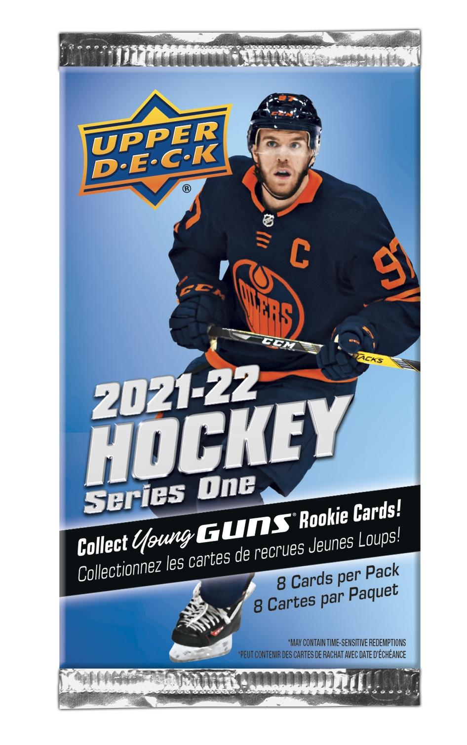 2021/22 Upper Deck Series 1 Hockey Retail Pack DA Card World