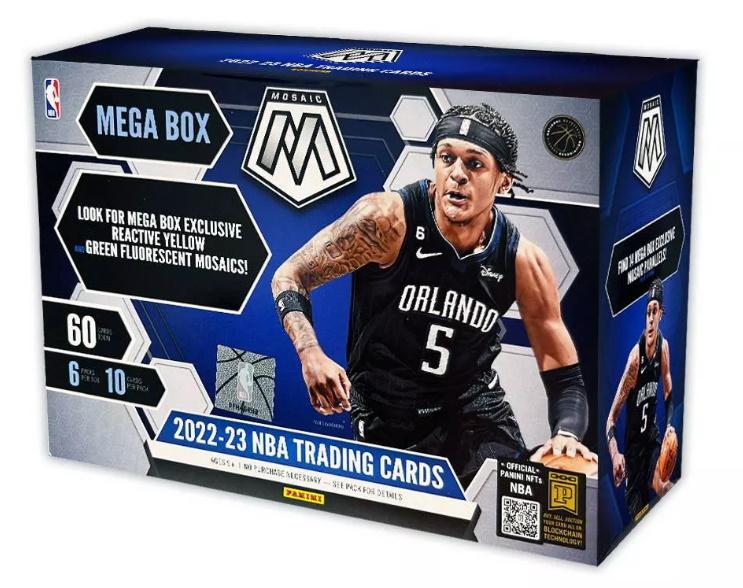 2022/23 Panini Mosaic Basketball Mega Box (Yellow & Green Mosaics ...