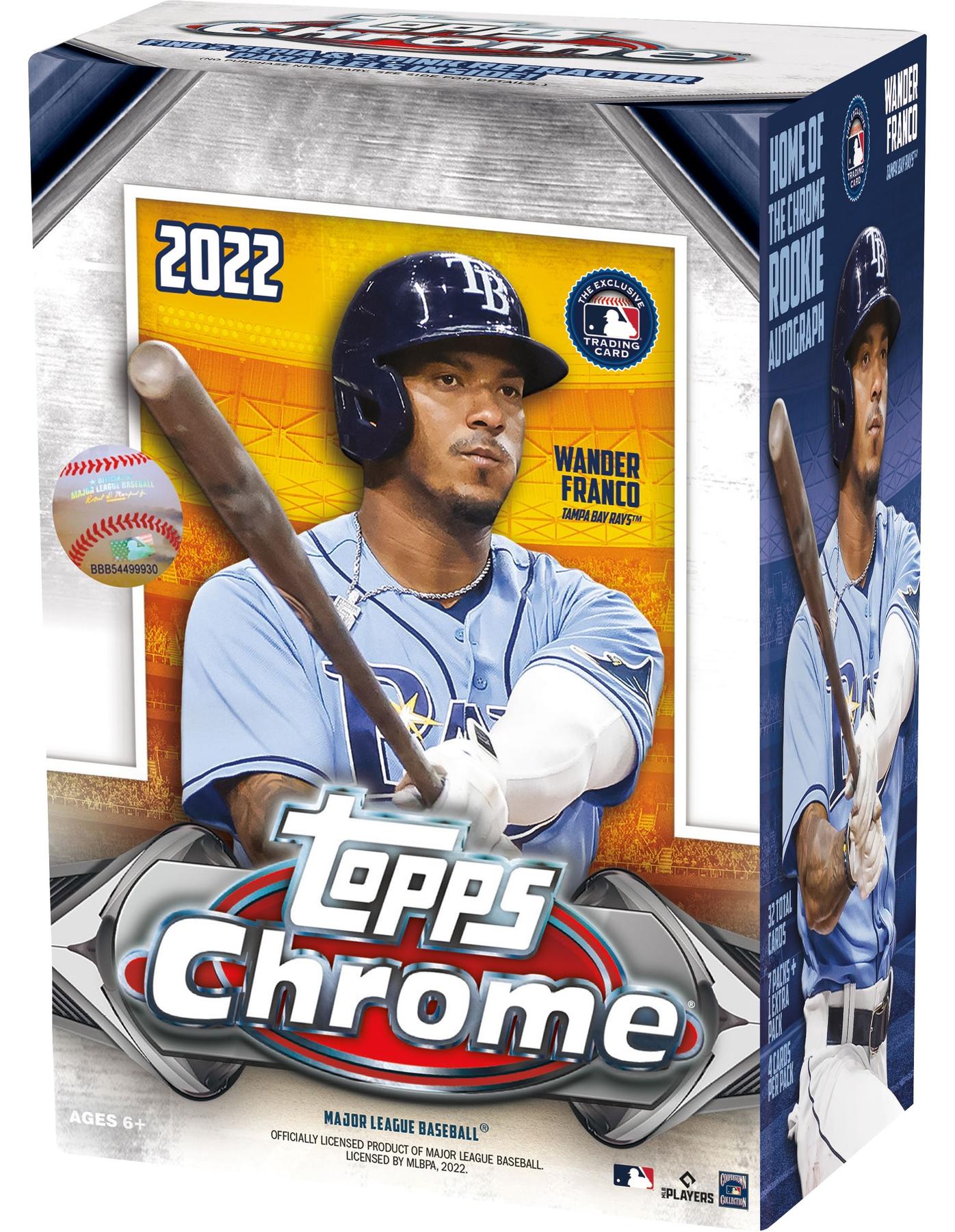 2022 Topps Chrome Baseball 8Pack Blaster Box DA Card World