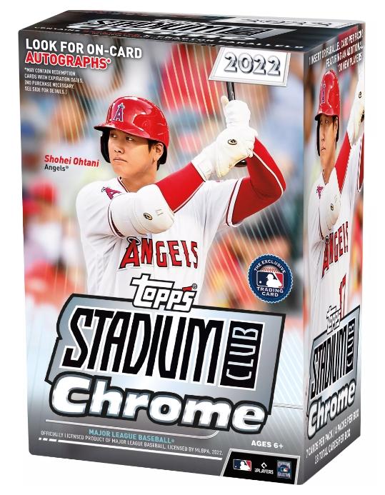 2022 Topps Stadium Club Chrome Baseball 4-Pack Blaster Box | DA