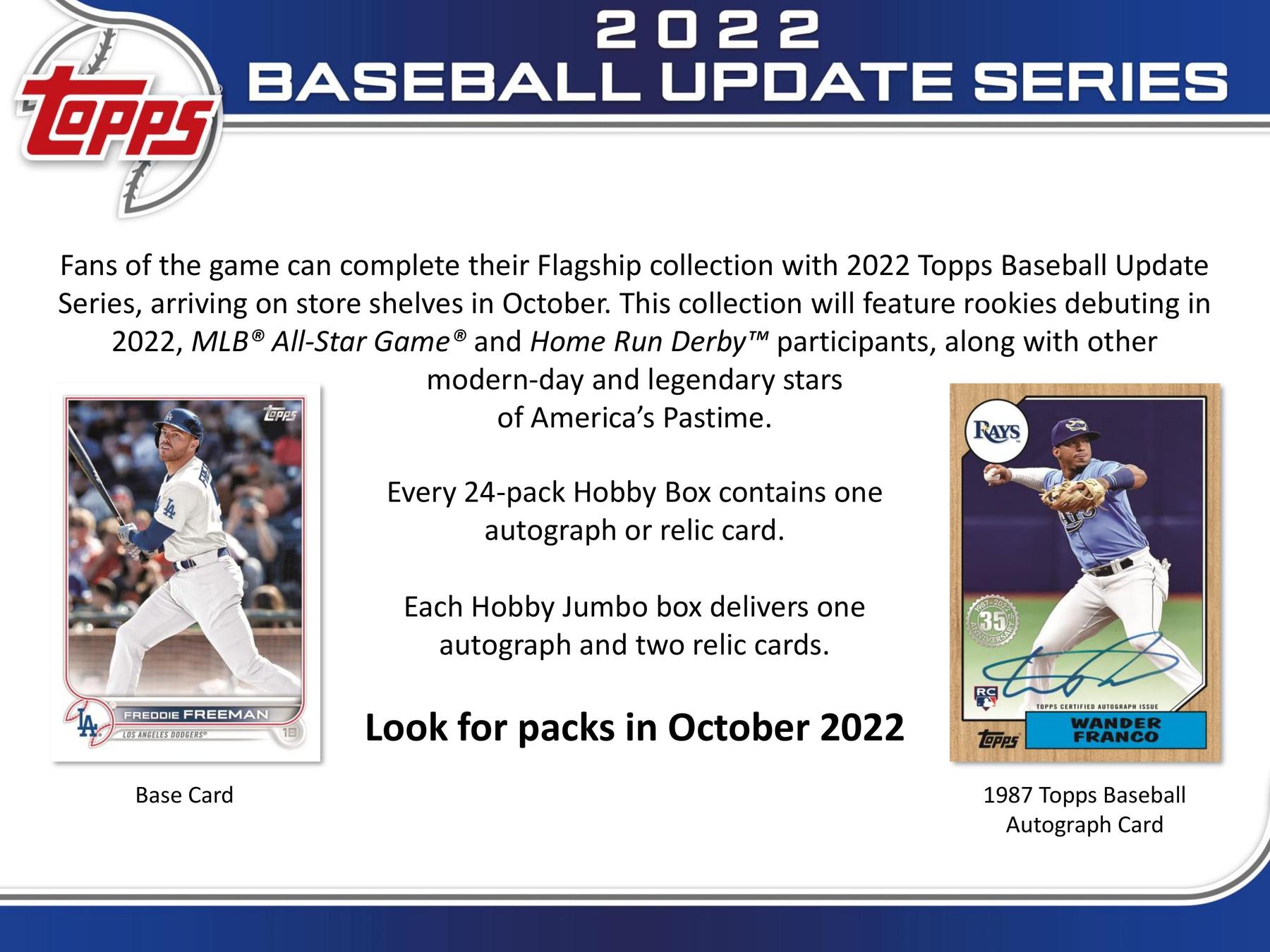 2022 Topps Update Series Baseball Hobby 12-Box Case (Presell) | DA Card  World