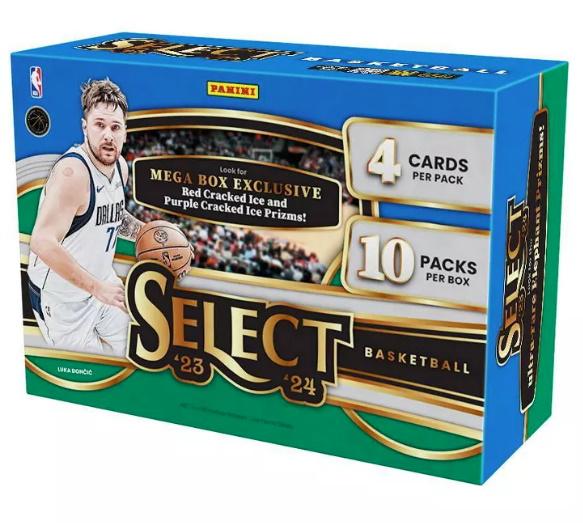 2023/24 Panini Select Basketball Mega Box (Red Cracked Ice!) | DA