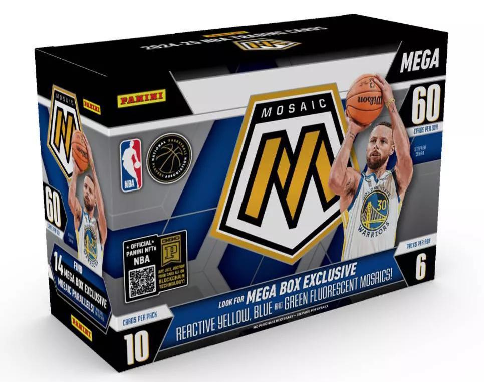2024/25 Panini Mosaic Basketball Mega Box (Reactive Yellow, Blue