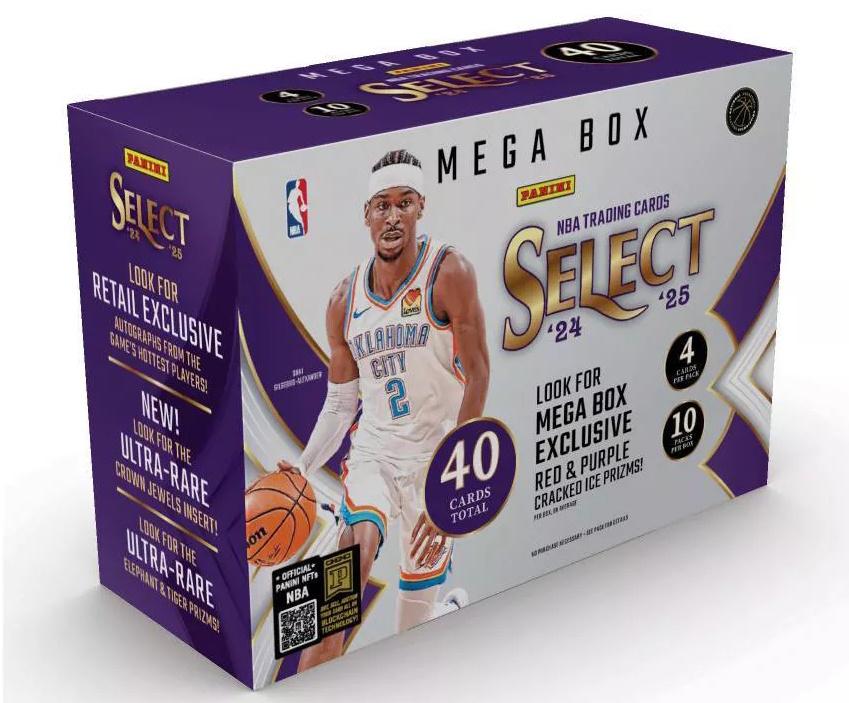 2024/25 Panini Select Basketball Mega Box (Red & Purple
